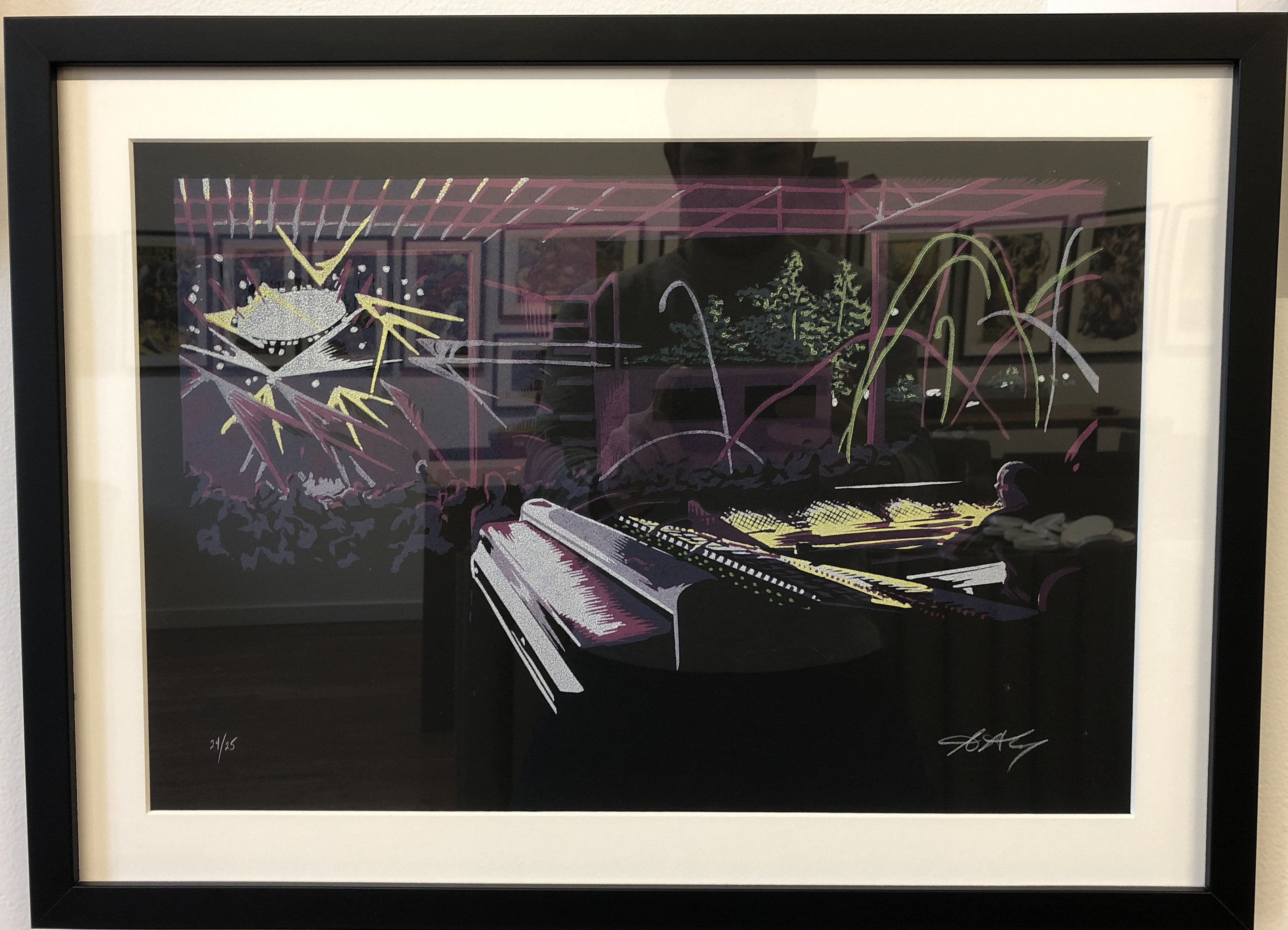 AJ Masthay "Moments In Light 3 - Purple Colorway" - Framed
