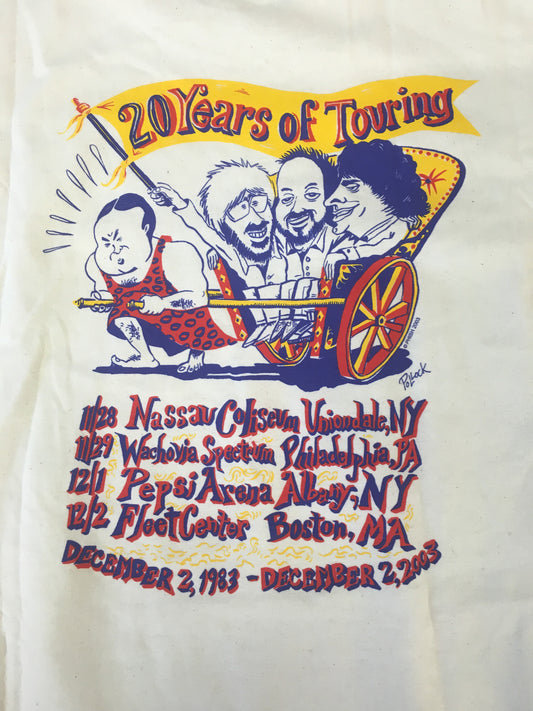 T-Shirt: Off-White Phish '03 20 Years of Touring (rainbow logo front)