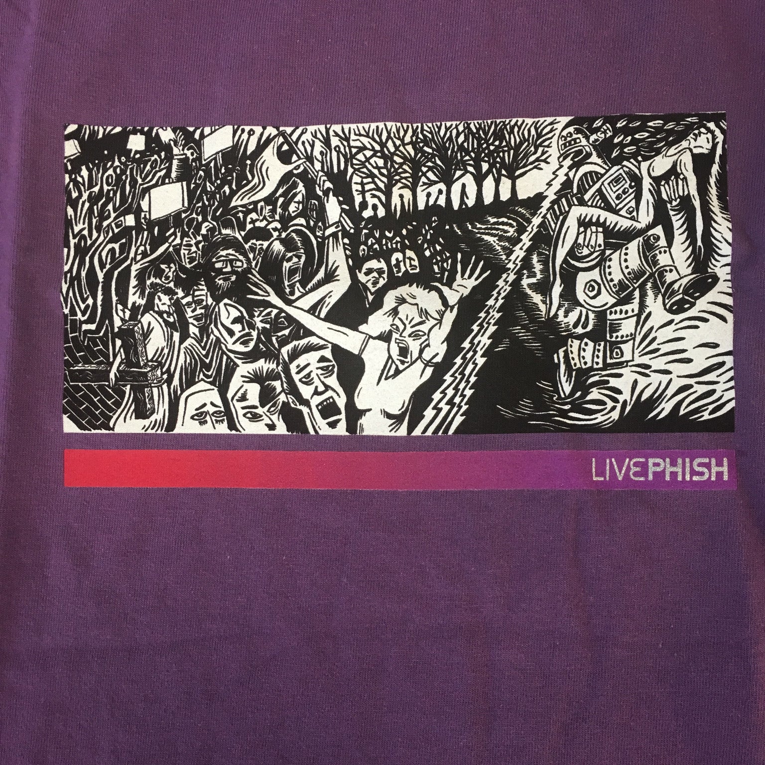 T-Shirt: Purple Live Phish (screaming lady) - XL