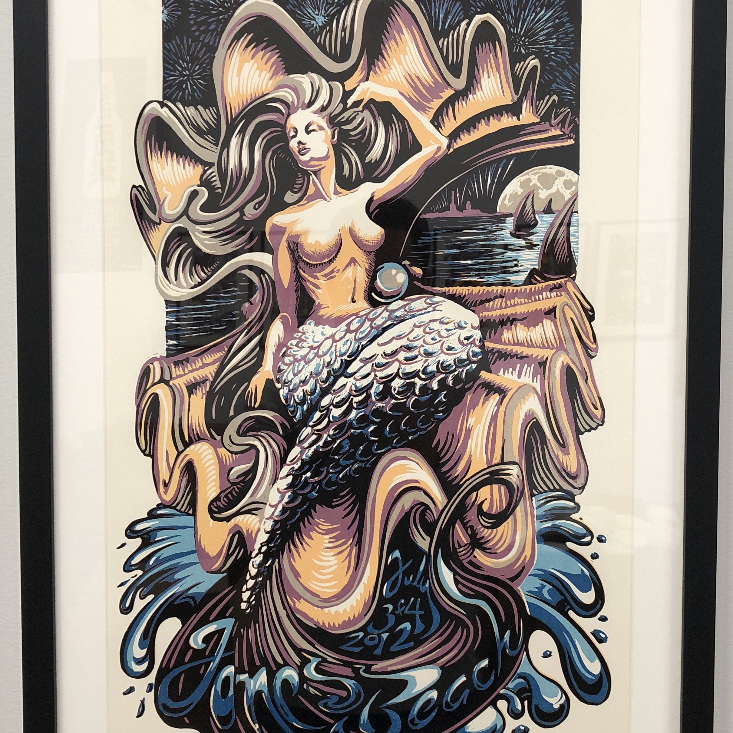 AJ Masthay "Jones Beach Mermaid" - Framed