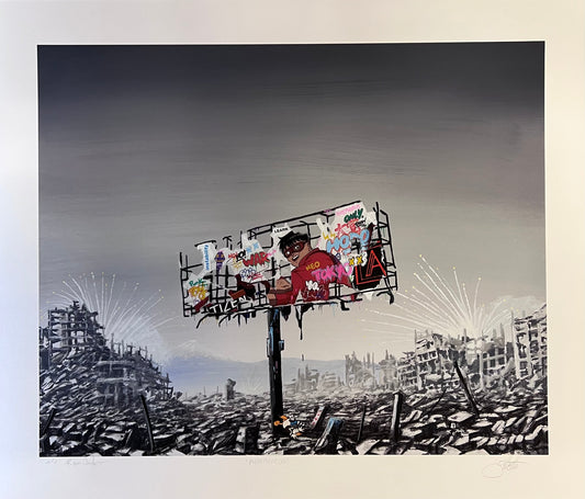 Ruined Signed - Neo Tokyo - Jeff Gillette Hand Embellished