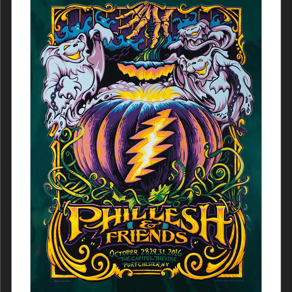 AJ Masthay "PHIL-O-WEEN" Green Mirror Foil