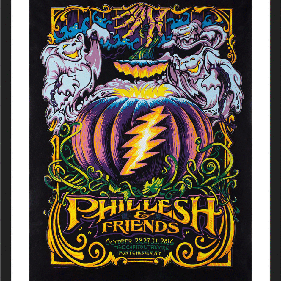 AJ Masthay "PHIL-O-WEEN" Black Mirror Foil
