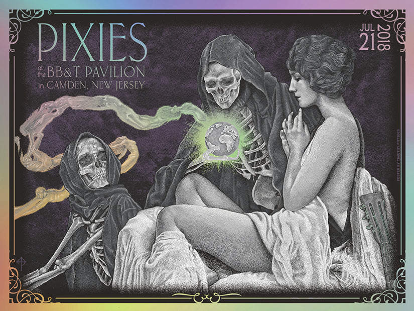 Timothy Pittides "Pixies - Camden, NJ" Rainbow Foil Variant