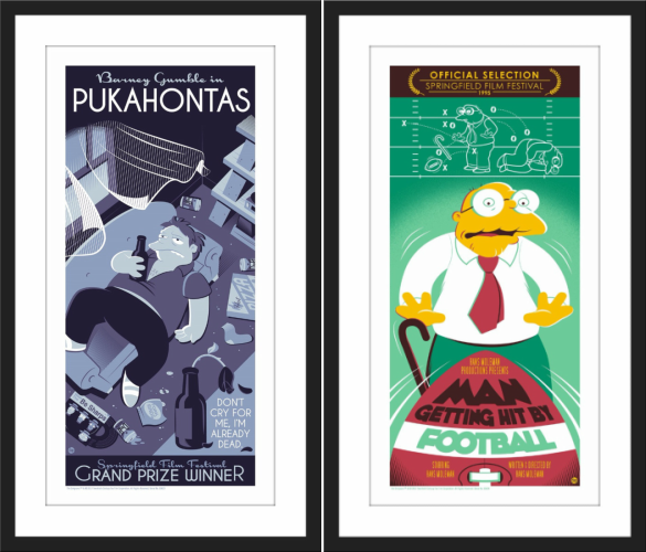 Dave Perillo "Pukahontas" & "Man Getting Hit By Football" SET