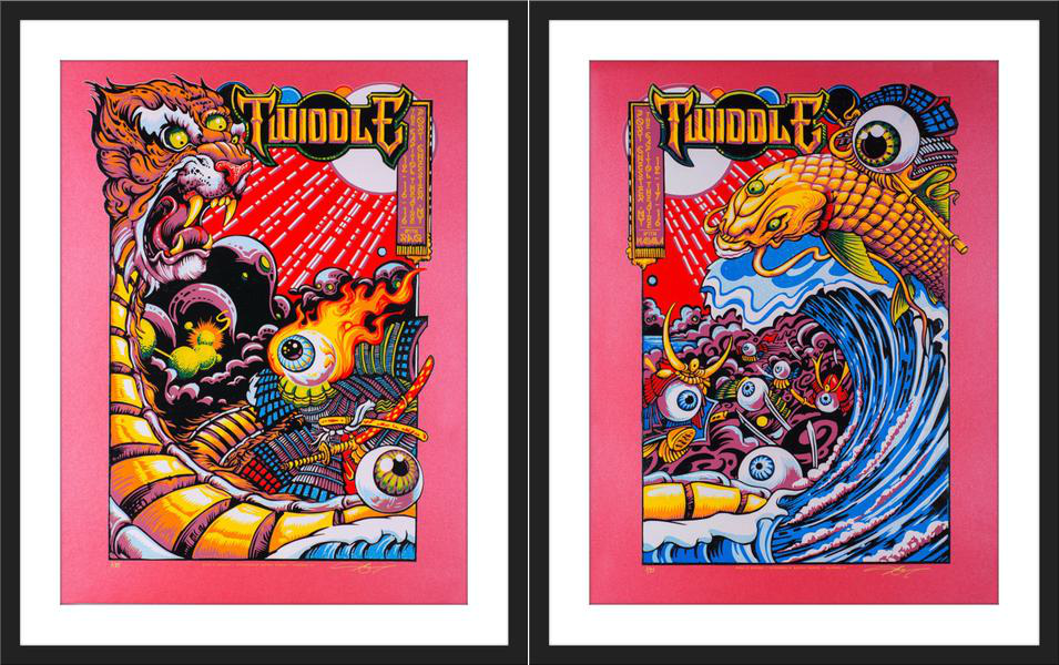 AJ Masthay "Twiddle - December 16th & 17th, 2016" Jupiter Stardreams Pearl Diptych SET