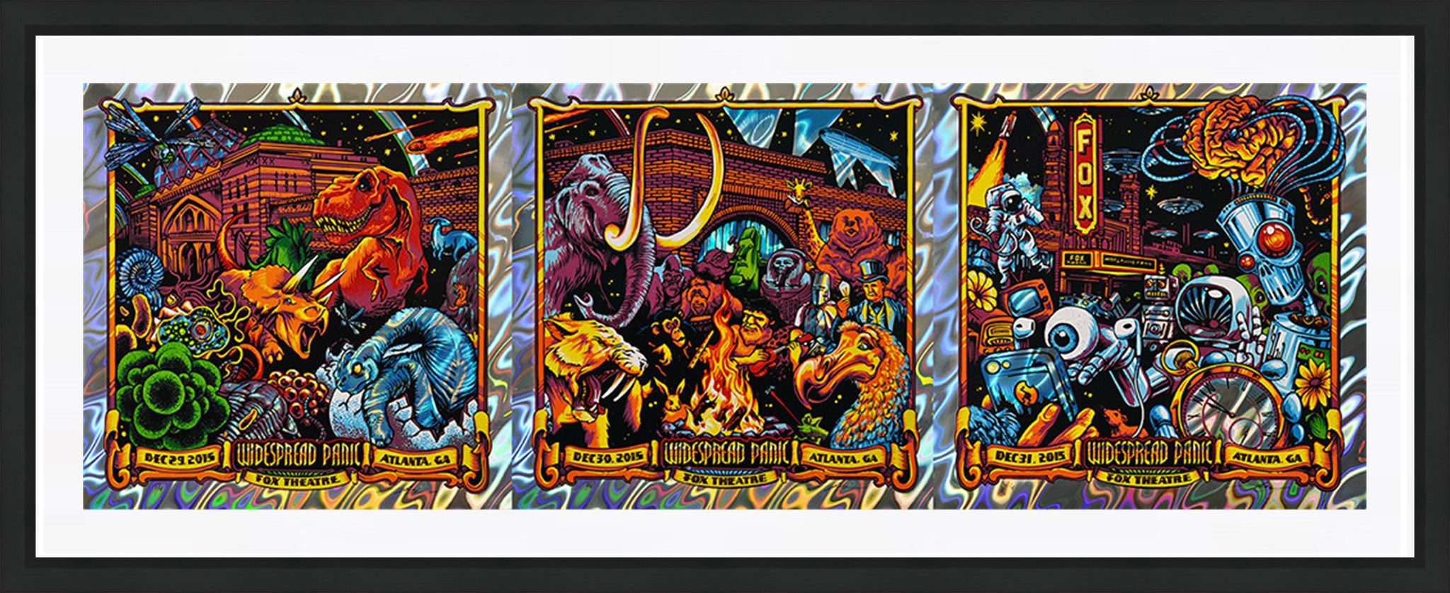 AJ Masthay "Widespread Panic - NYE Triptych" Lava Foil