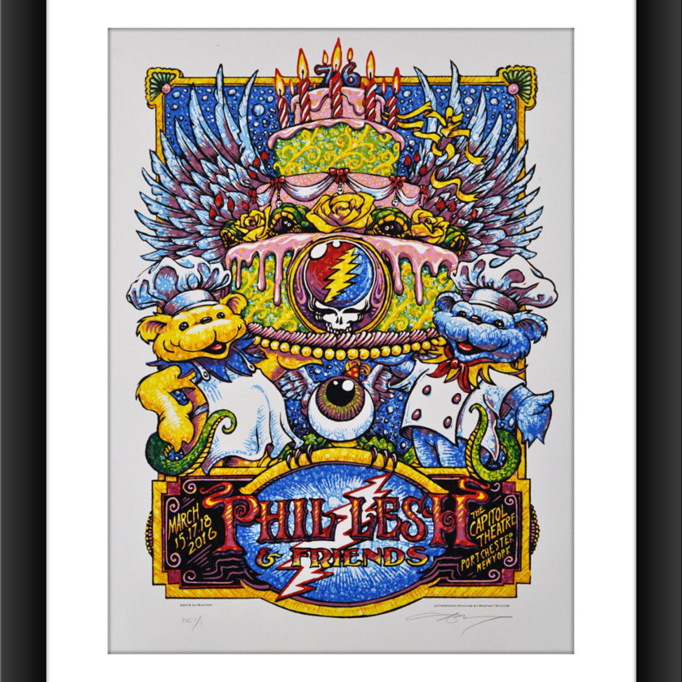 AJ Masthay "Phil Lesh & Friends - Capitol Theatre" Watercolor