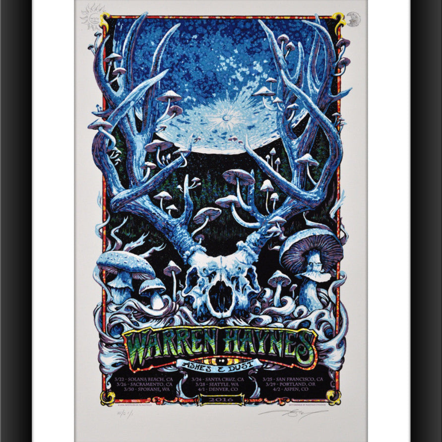 AJ Masthay "Warren Haynes - Spring 2016" Watercolor