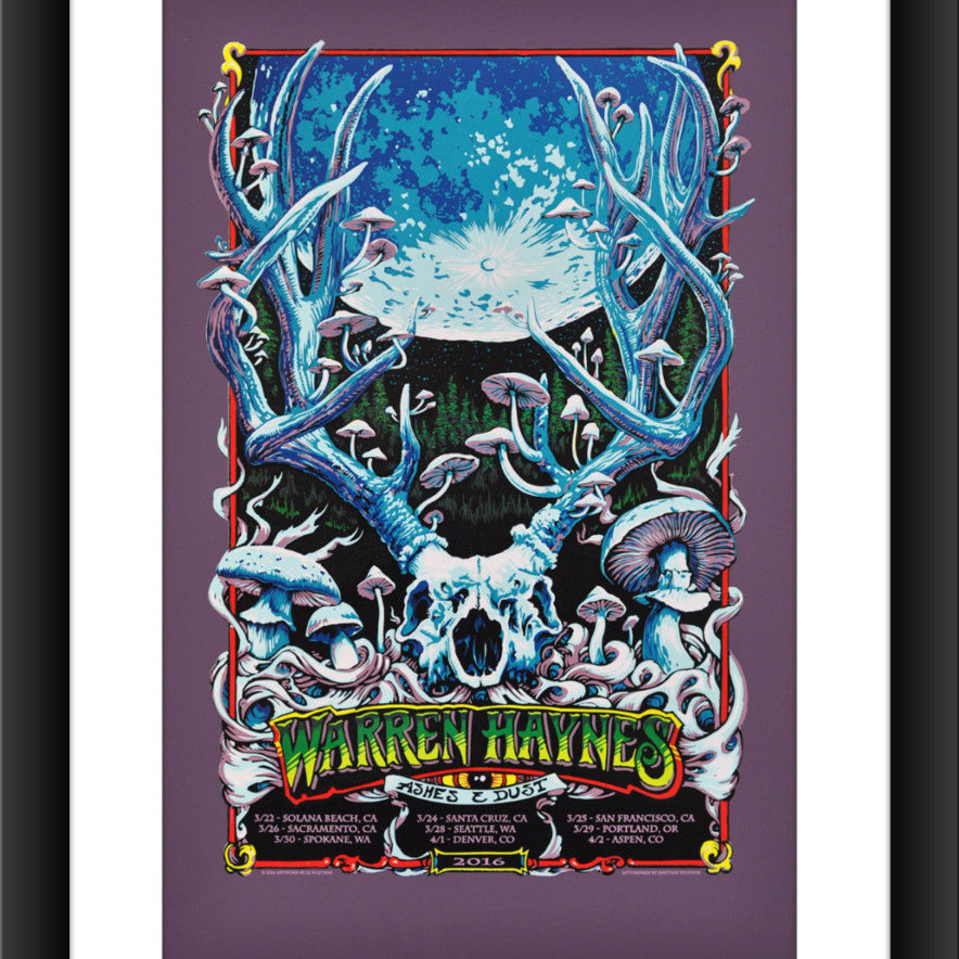 AJ Masthay "Warren Haynes - Spring 2016" Purple Plike