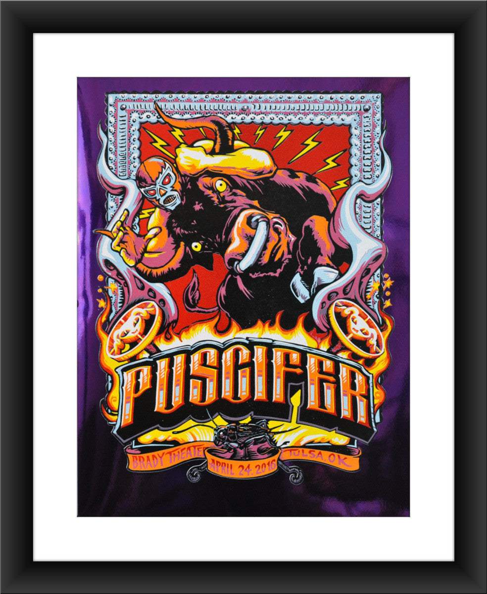 AJ Masthay "Puscifer - Tulsa, OK" Purple Foil