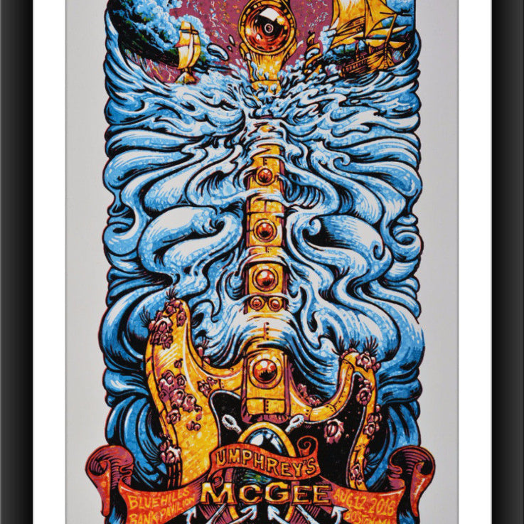 AJ Masthay "Umphrey's McGee - Boston" Watercolor