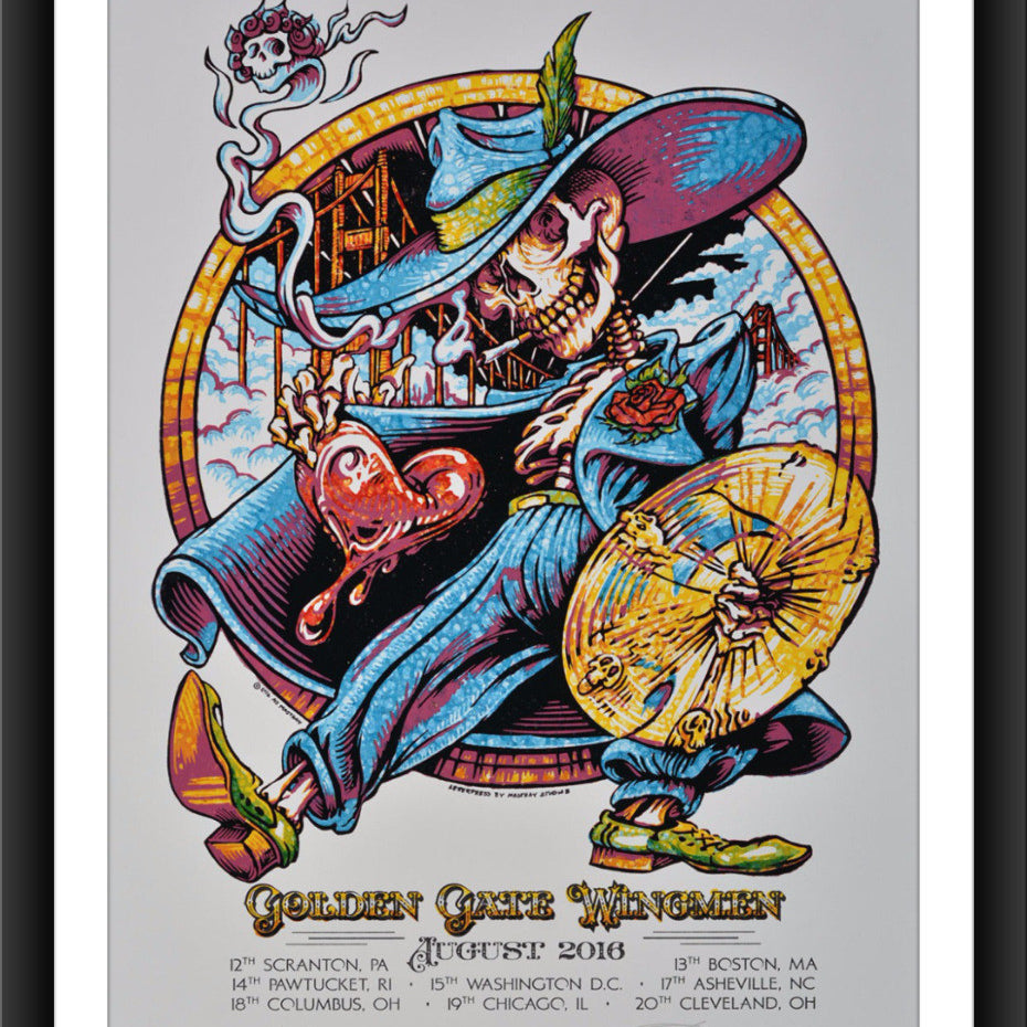 AJ Masthay "Golden Gate Wingmen" Watercolor