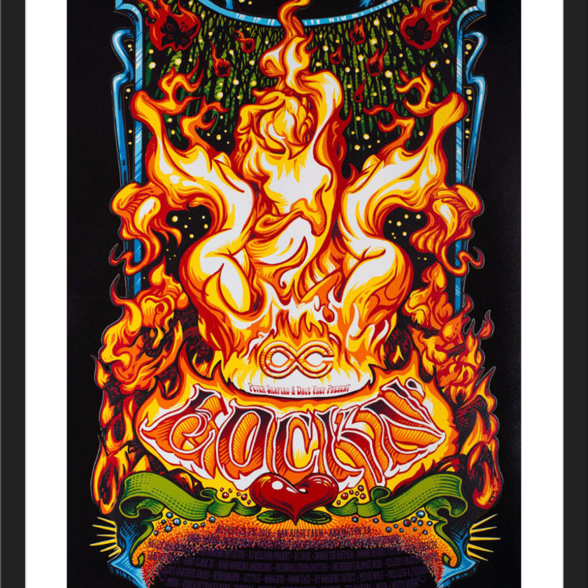 AJ Masthay "Lockn' Music Festival - Sirens Song" Black Foil