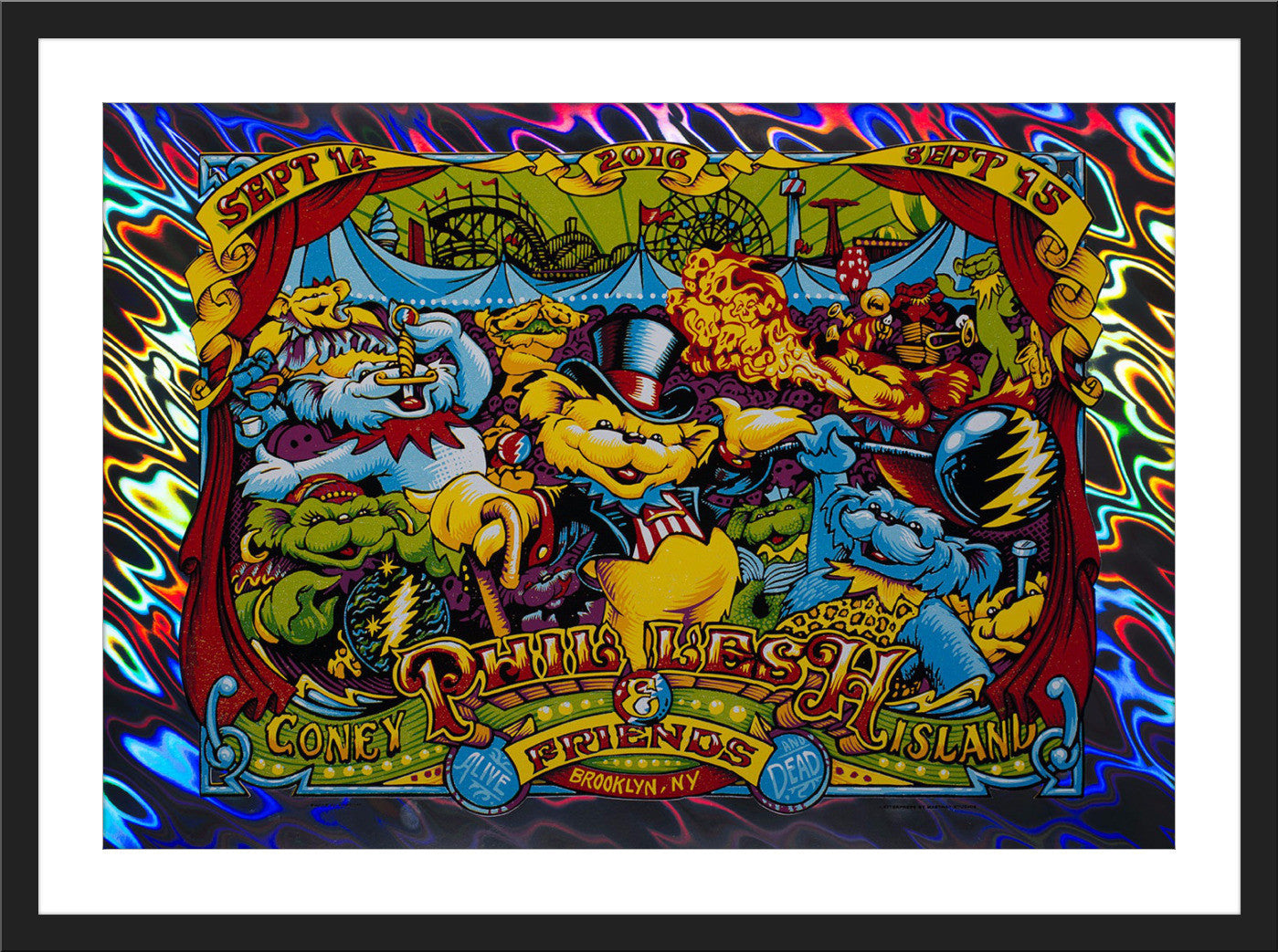 AJ Masthay "Phil & Friends - Coney Island" Lava Foil