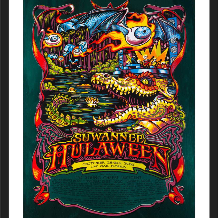 AJ Masthay "Suwannee Hulaween" Green Mirror Foil