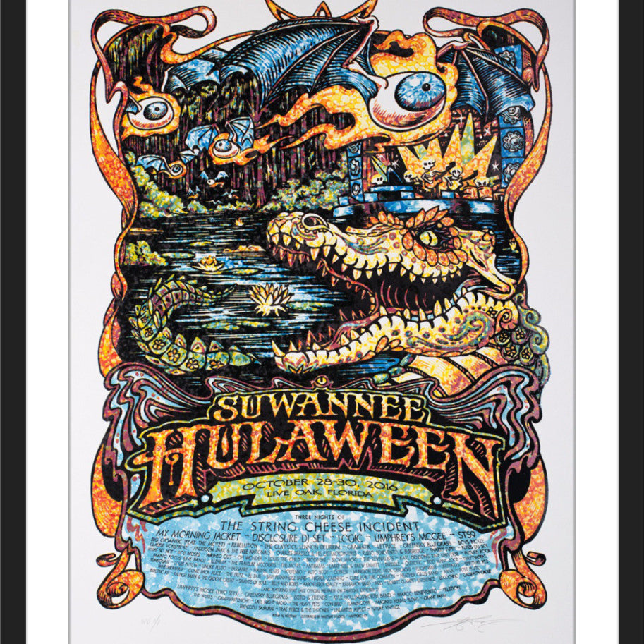 AJ Masthay "Suwannee Hulaween" Watercolor