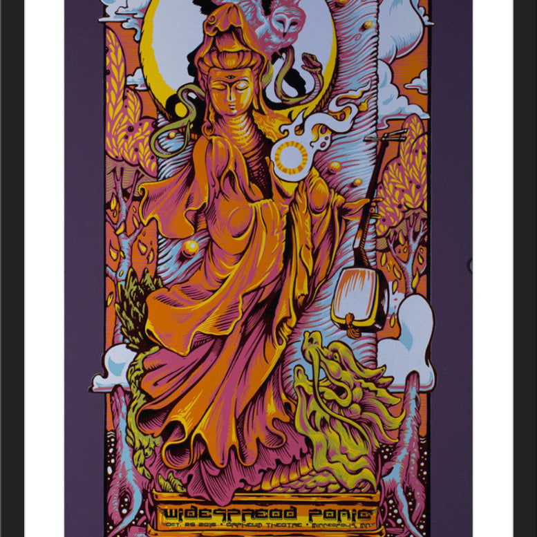 AJ Masthay "Widespread Panic - Minneapolis" Purple Plike
