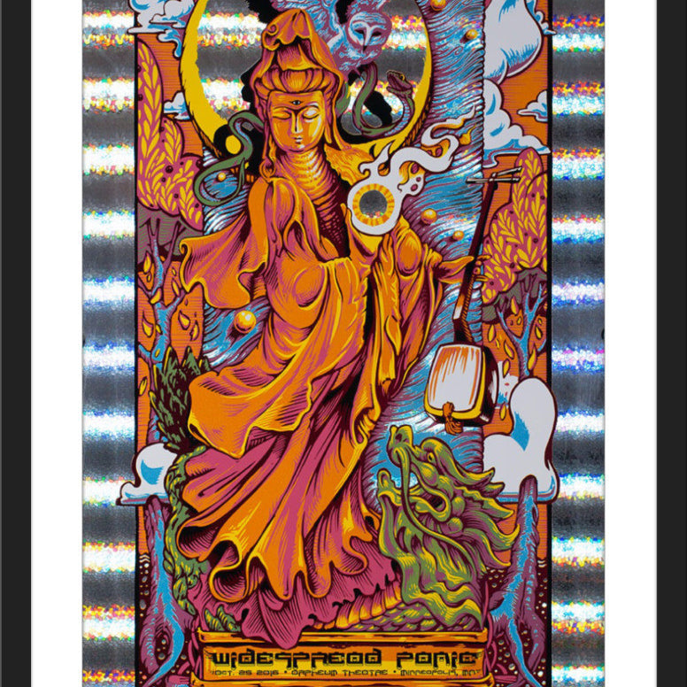 AJ Masthay "Widespread Panic - Minneapolis" Stained Glass Foil