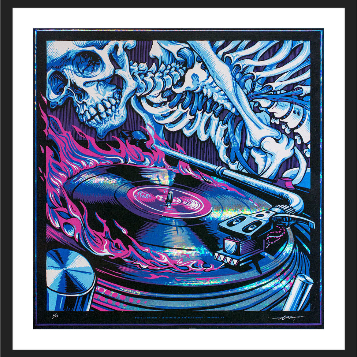 AJ Masthay "The Devil's Music" Stained Glass Holo Foil