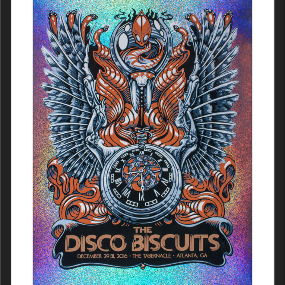 AJ Masthay "Disco Biscuits NYE" Sparkle Foil