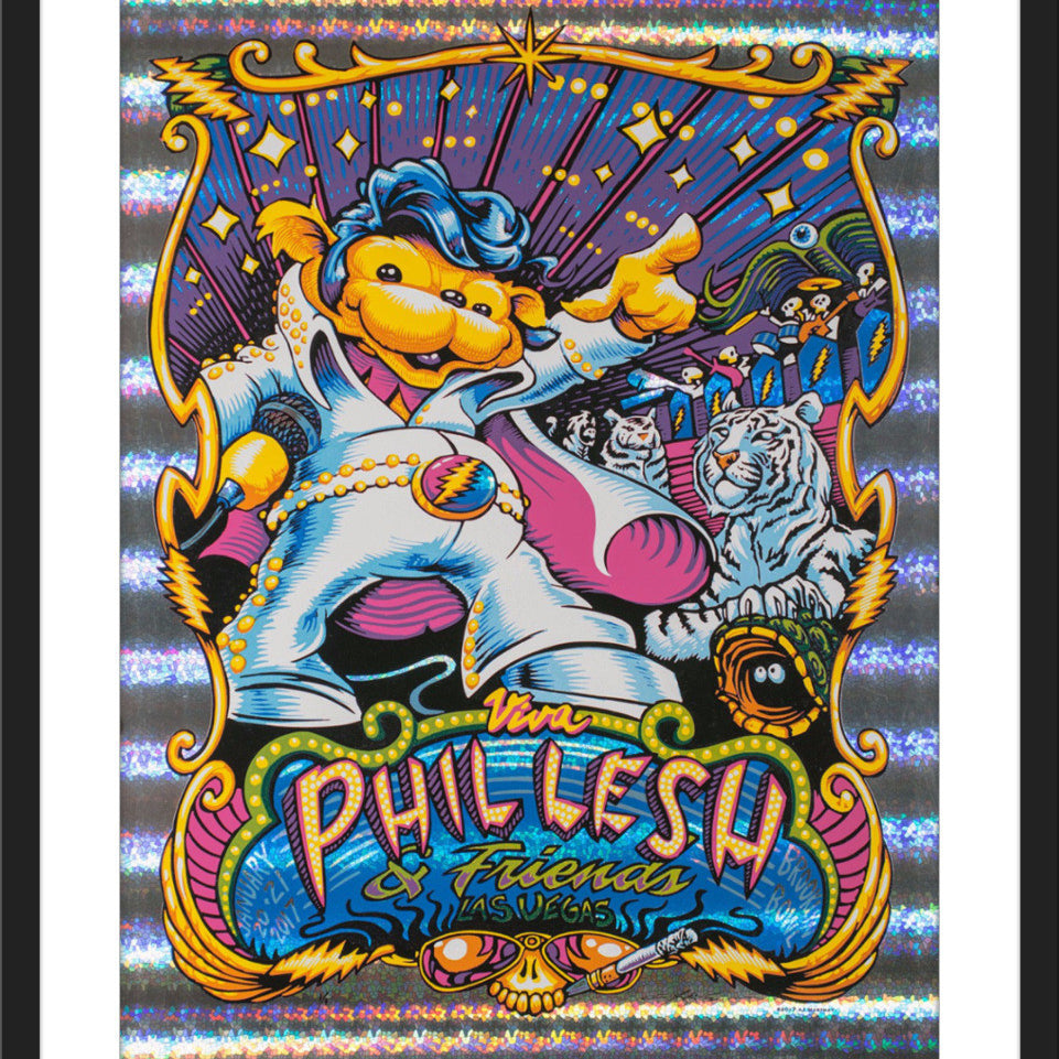 AJ Masthay "Phil Lesh - Las Vegas" Stained Glass Foil
