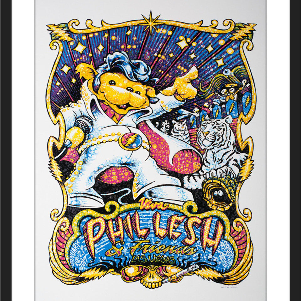 AJ Masthay "Phil Lesh - Las Vegas" Watercolor