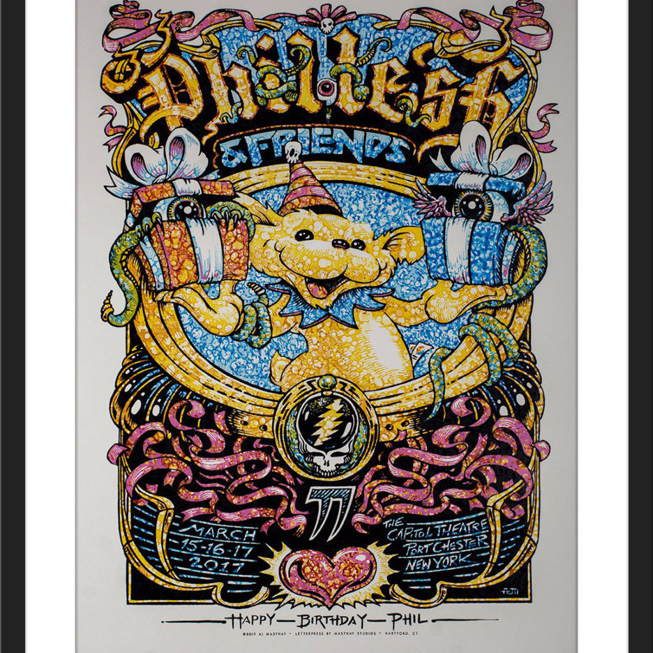 AJ Masthay "Phil Lesh 77th Birthday Run" Watercolor