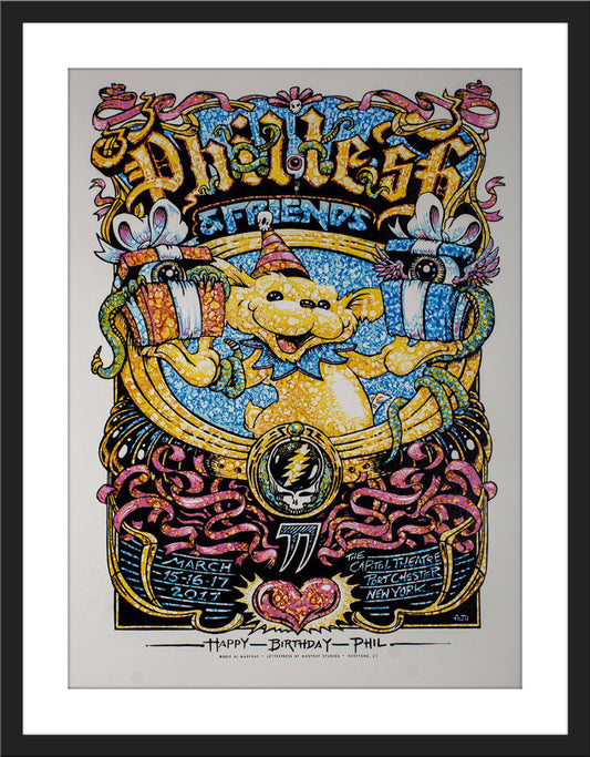 AJ Masthay "Phil Lesh 77th Birthday Run" Watercolor