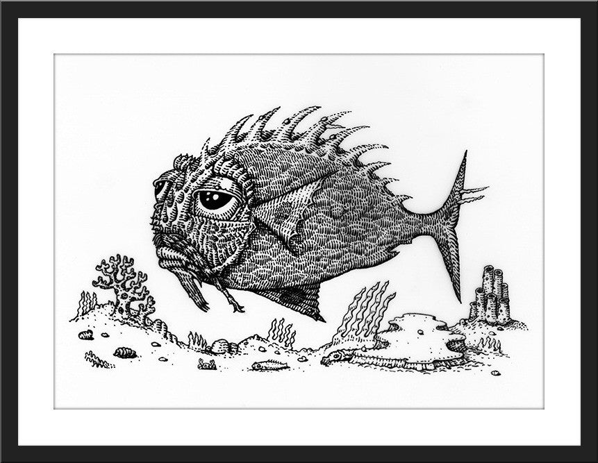 David Welker "Lonious Fish" Letterpress Variant
