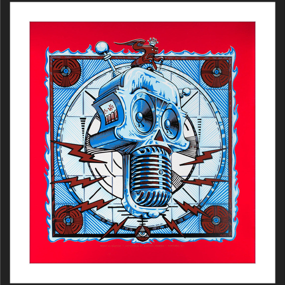 AJ Masthay "Speak Your Mind" Curious Cosmic Pulsar Red