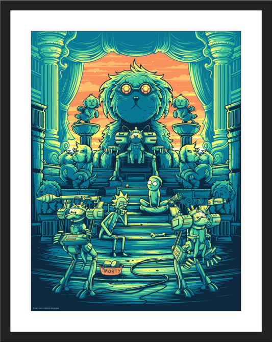 Dan Mumford "You shall now call me Snowball, because my fur is pretty and white" Orange Sky Variant