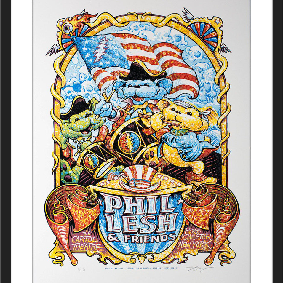 AJ Masthay "Phil Lesh Memorial Day" Watercolor