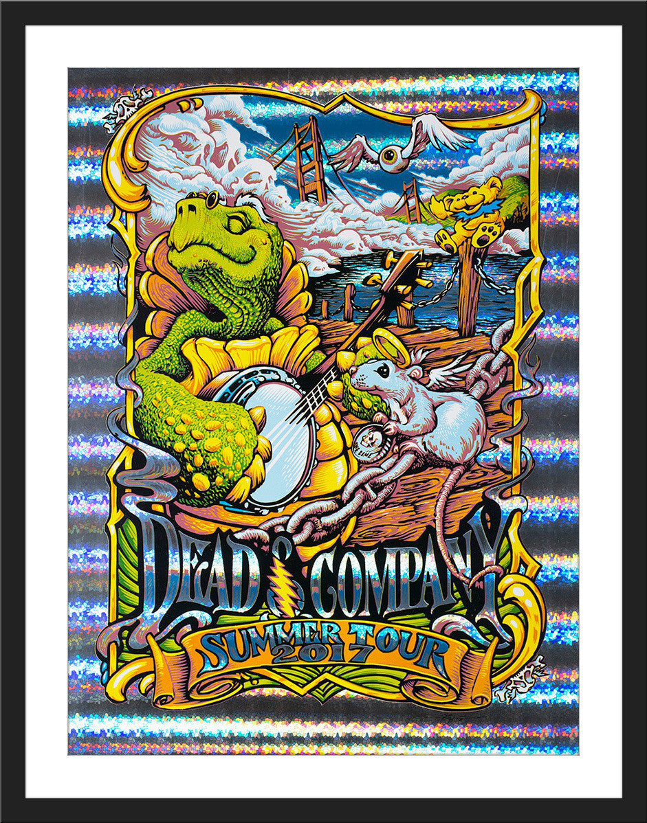 AJ Masthay "Dead & Co. - Wharf Rat" VIP - Stained Glass Holographic Foil