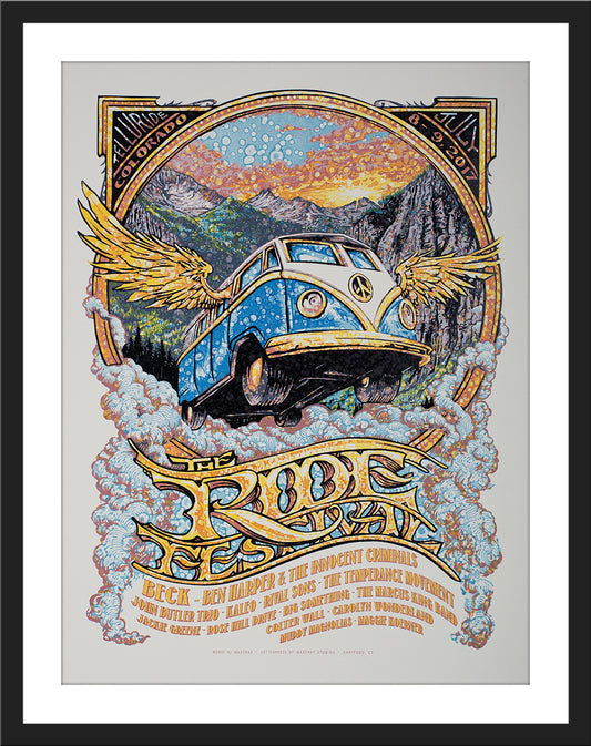 AJ Masthay "The Ride Festival (Beck)" Watercolor