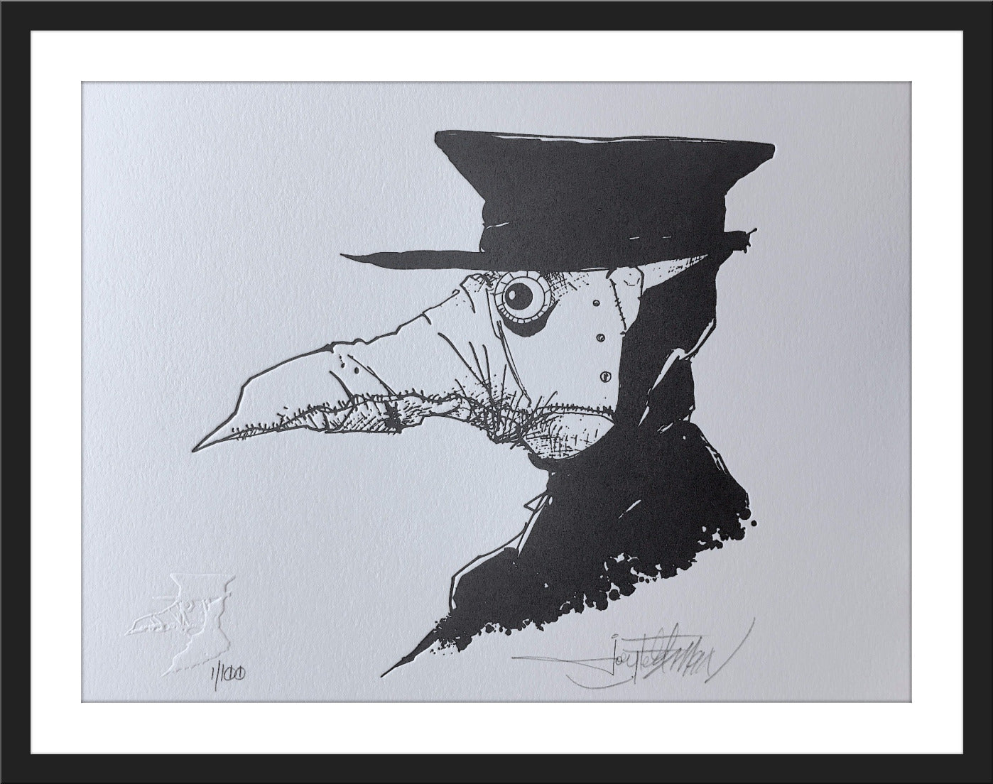 Joey Feldman "The Good Plague Doctor" Letterpress
