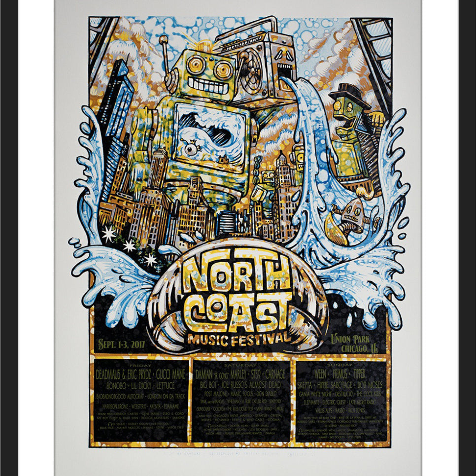 AJ Masthay "North Coast Festival" Watercolor