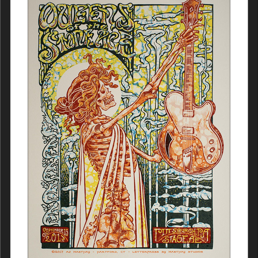 AJ Masthay "Queens of the Stone Age - Pittsburgh" Watercolor