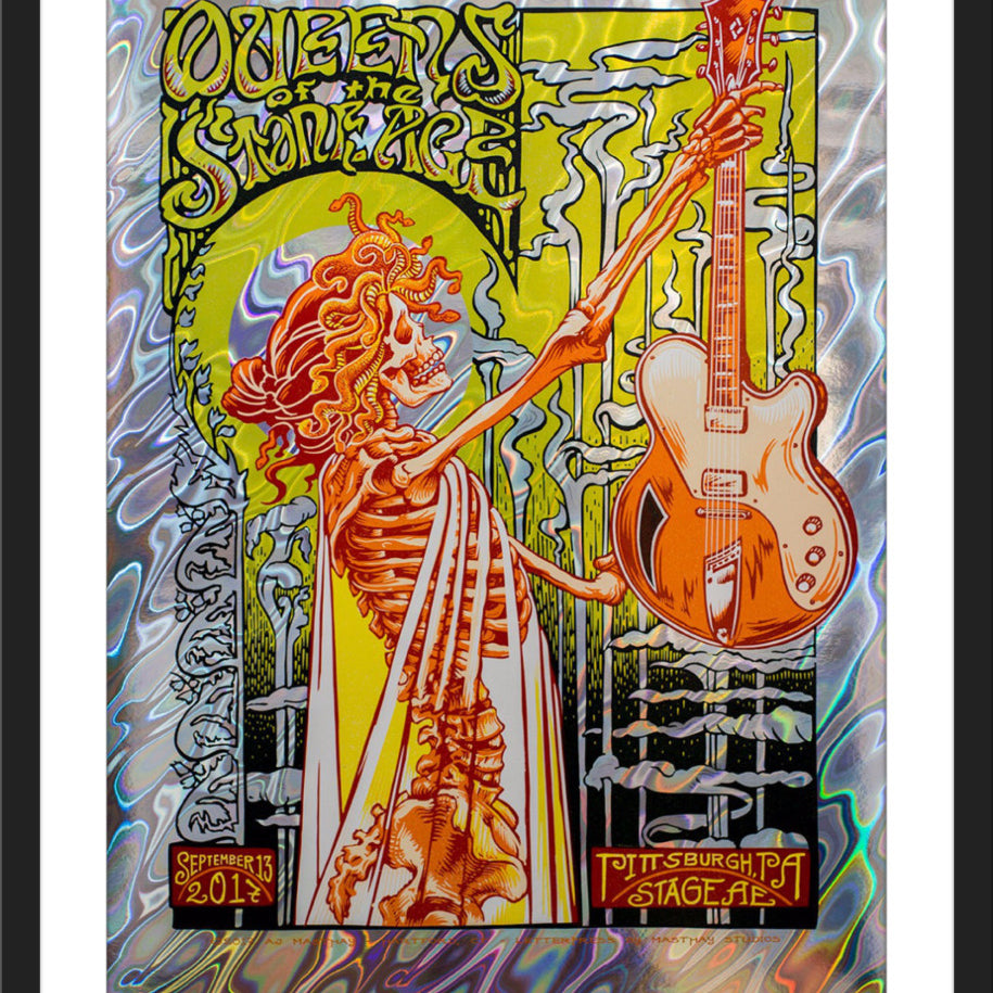 AJ Masthay "Queens of the Stone Age - Pittsburgh" Lava Foil