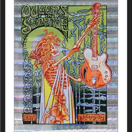 AJ Masthay "Queens of the Stone Age - Pittsburgh" Stained Glass