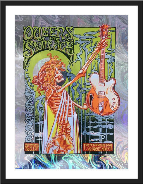 AJ Masthay "Queens of the Stone Age - Pittsburgh" Oil Slick Foil
