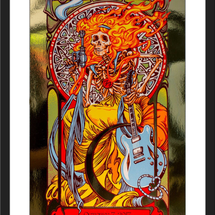 AJ Masthay "Foo Fighters CalJam" Gold Mirror Foil