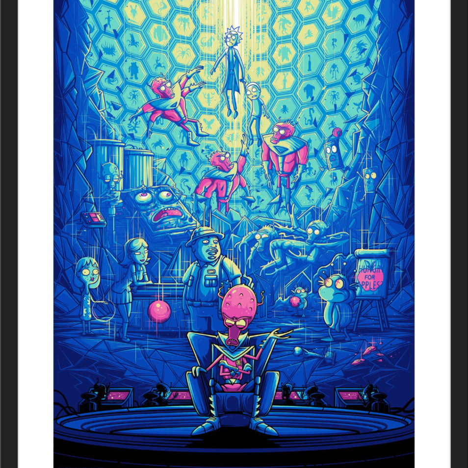 Dan Mumford "Two Parts Plutonic Quarks" Blue Variant