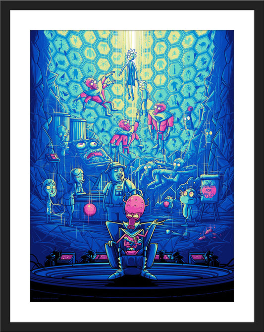 Dan Mumford "Two Parts Plutonic Quarks" Blue Variant