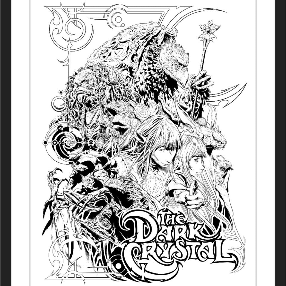 Sergio Sandoval "The Dark Crystal" Letterpress