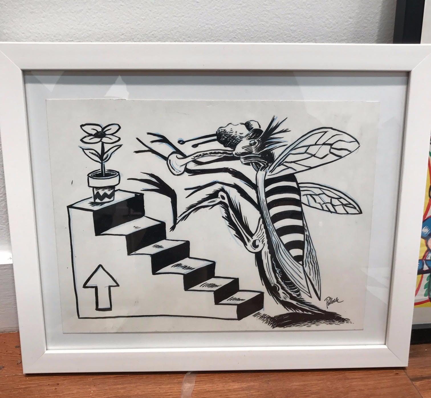 Jim Pollock "1994 Phish Bumblebee Climbing Staircase OG" (2000 Postcard)