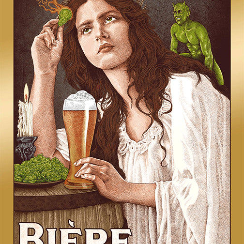 Timothy Pittides "VICES #26: BEER" Gold Foil Variant