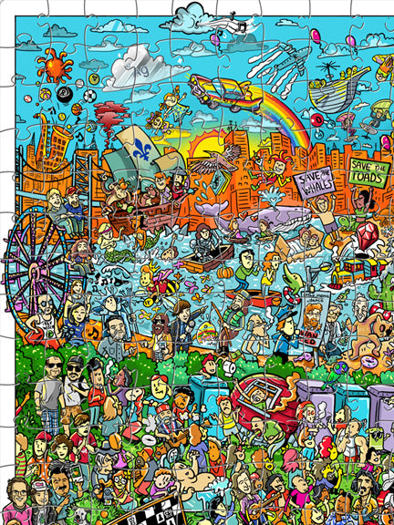 Where’s Walfredo? - A Phish inspired Seek & Find Experience Giclee fashion Print